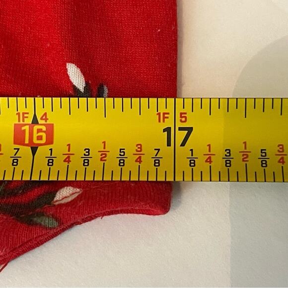 LOFT Red Floral Print Casual Vacation Cruise Shift Dress NWOT Size SP - Picture 11 of 13